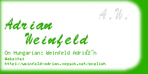 adrian weinfeld business card